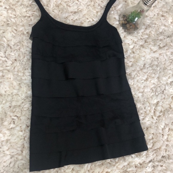 NY&C Black Ruffle Tank | XS - Picture 3 of 6